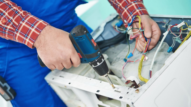 Pursaklar Amana Amana çamaşır makinesi kart tamiri – Su almama arızası orijinal parça ile giderildi. - Teknik servis örneği